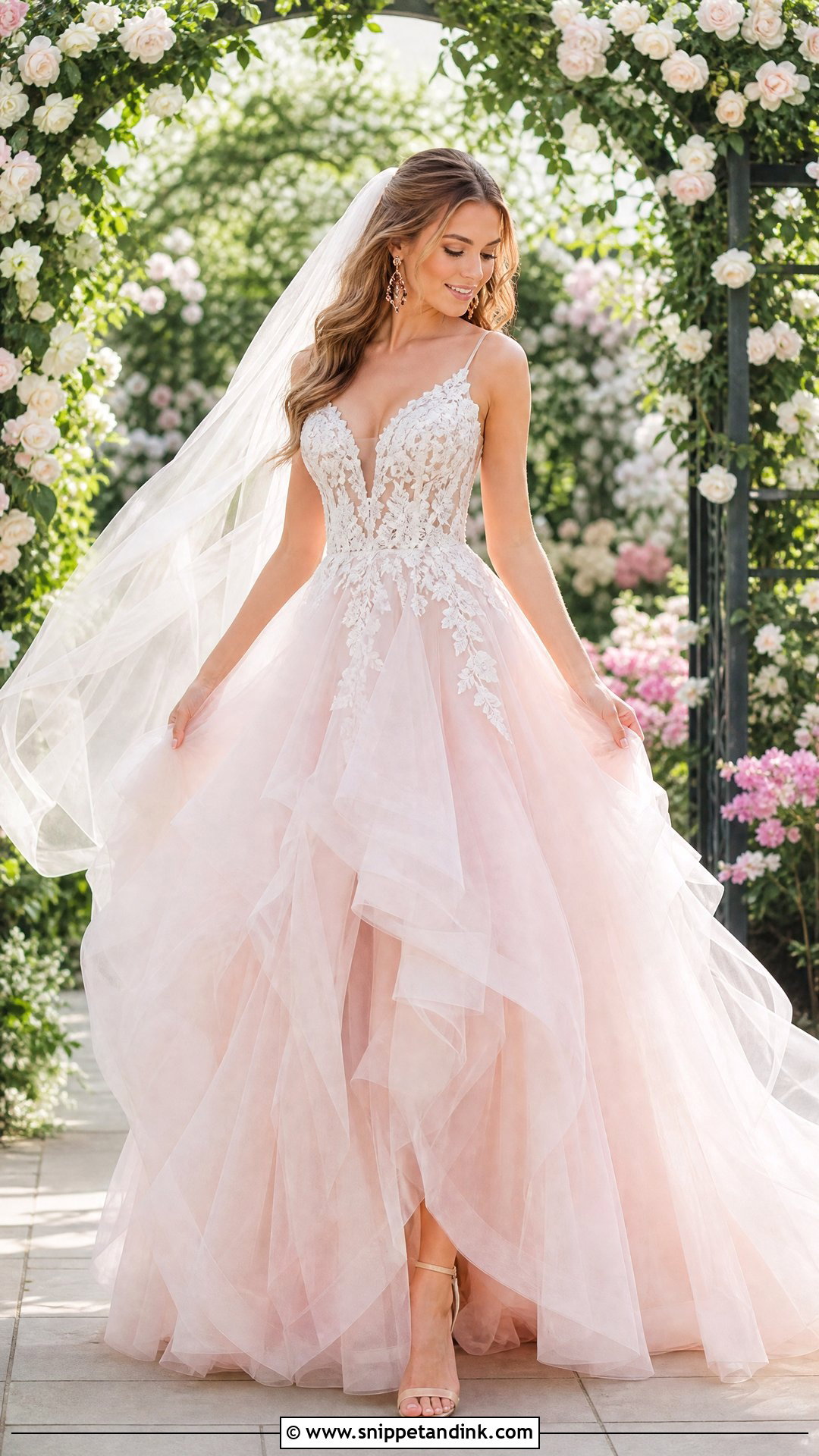 Blush Pink Wedding Ballgown - Snippet and Ink - 20 Wedding Ballgown Ideas