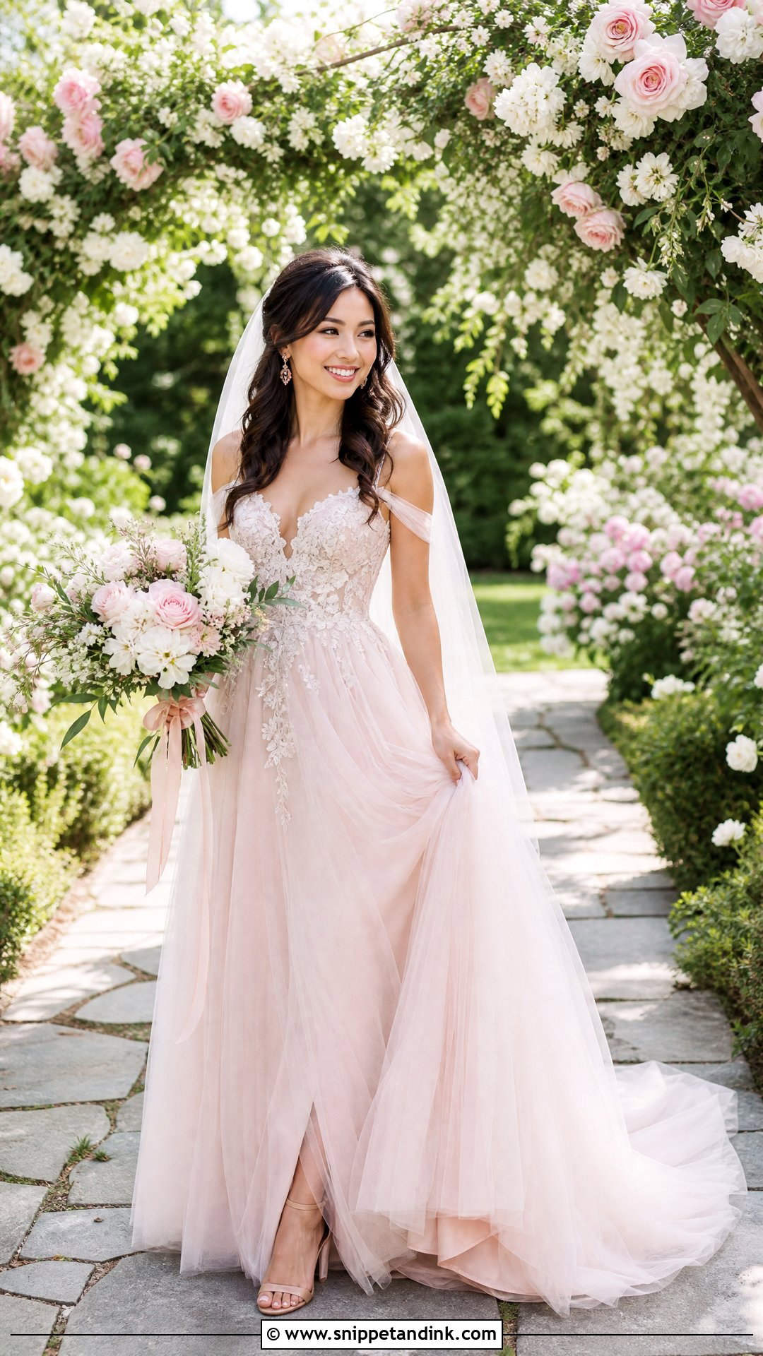 Blush Pink Wedding Dress - Snippet and Ink - 25 Wedding Dress Unique Ideas