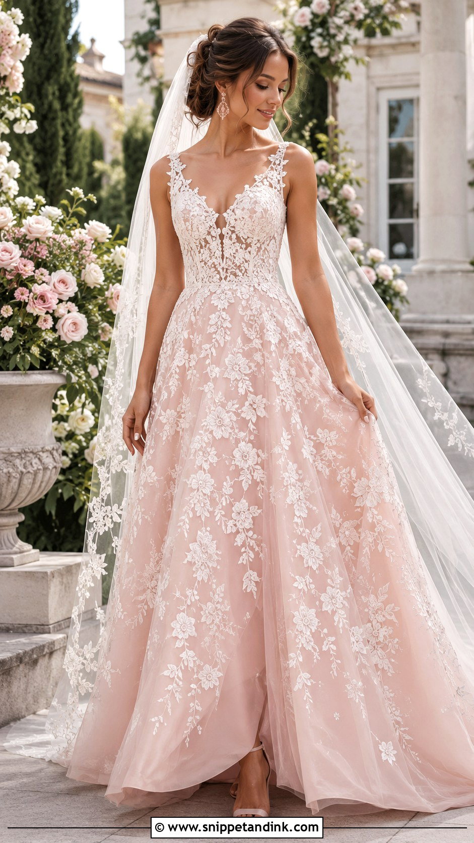 Blush Pink Wedding Dress - Snippet and Ink - 20 Beautiful Wedding Dresses Fairytale