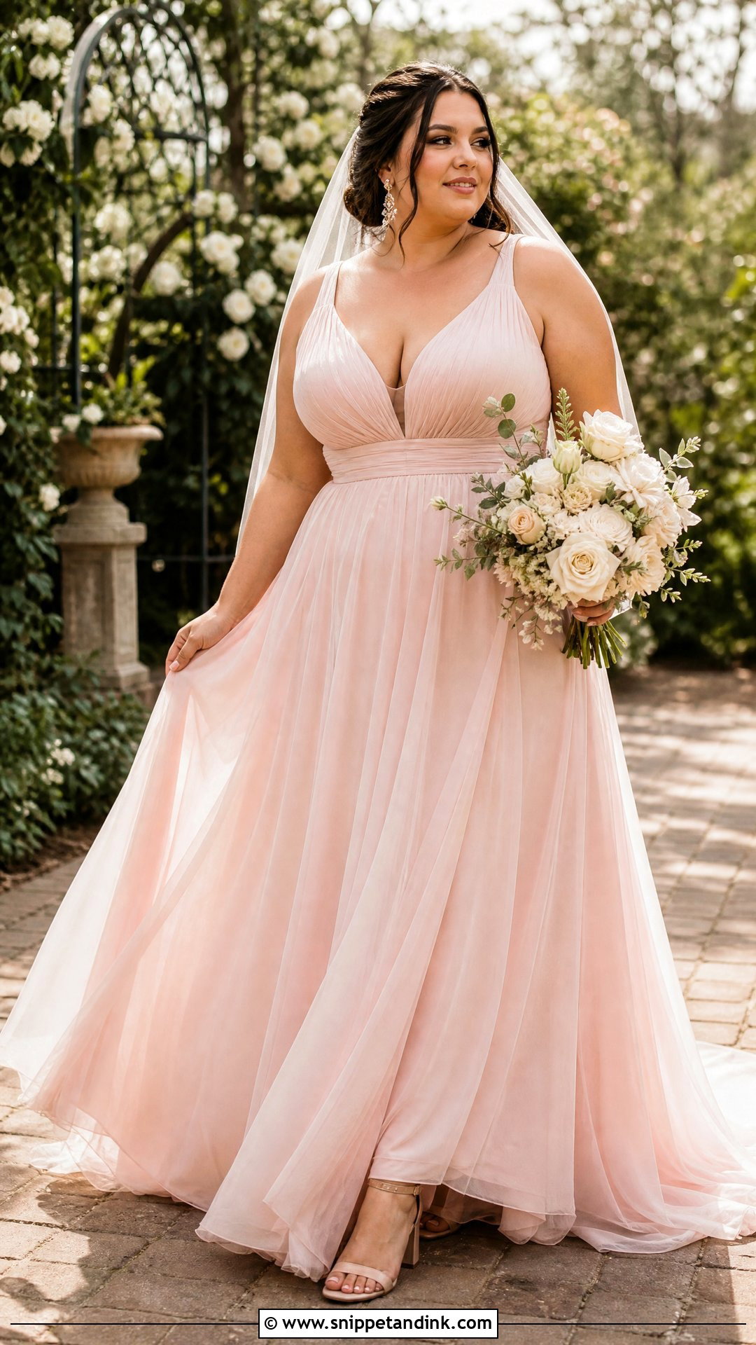 Blush Pink Wedding Dress - Snippet and Ink - 20 Unique Wedding Dress Ideas