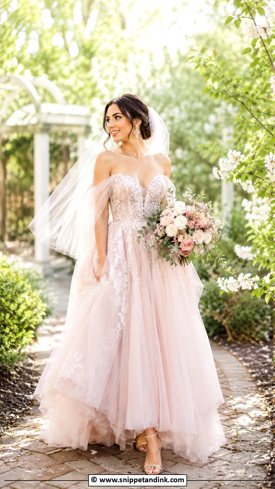 Blush Pink Wedding Dress - Snippet and Ink - 25 Latest Designer Dresses for Wedding