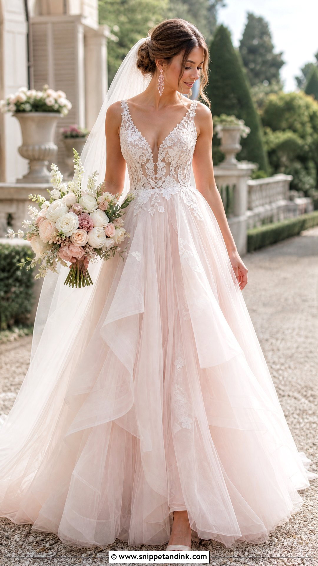Blush Princess Ball Gown Wedding Dress - Snippet and Ink - 20 Princess Ball Gowns Wedding Dress