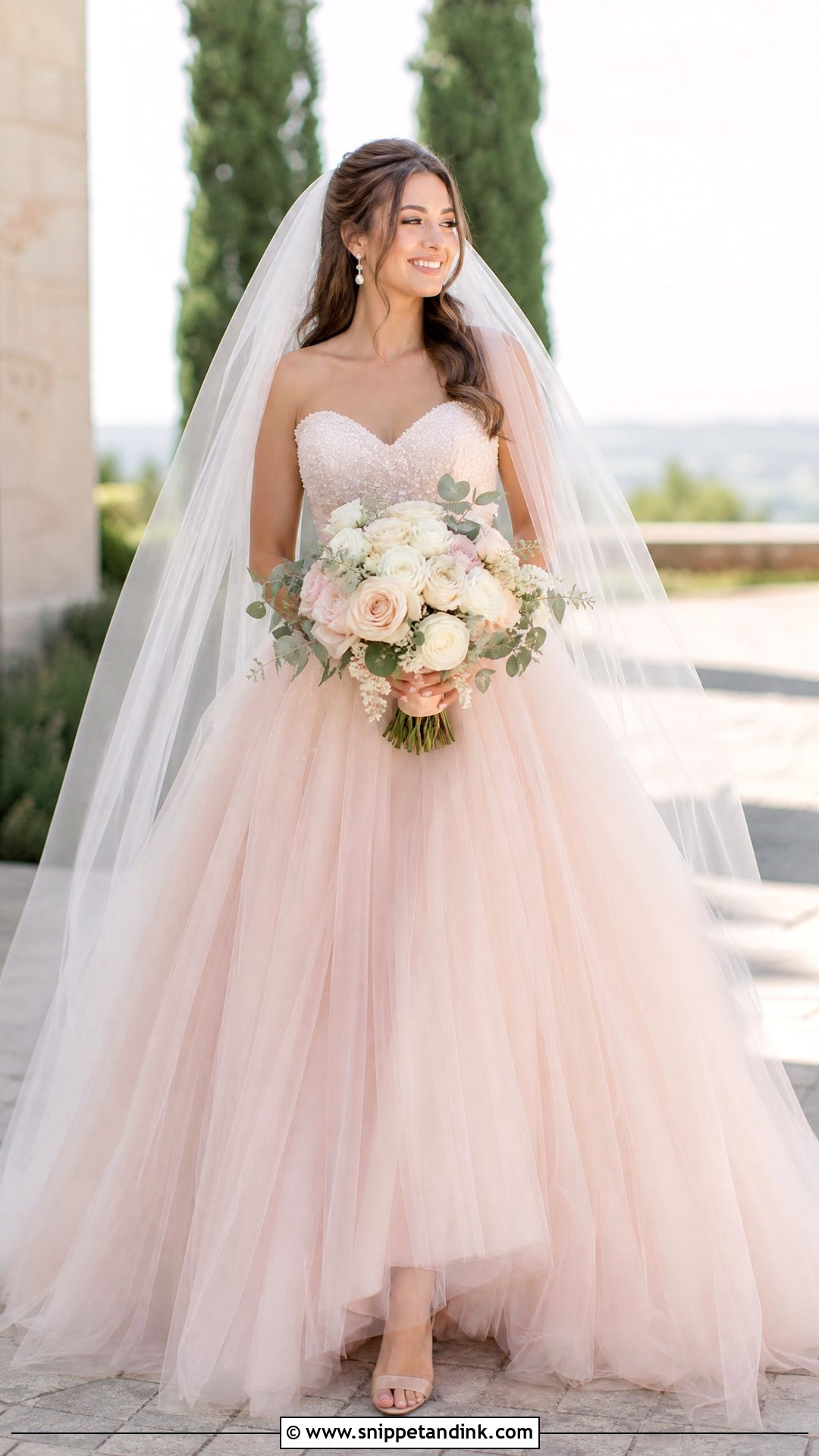 Blush Princess Bride Dress - Snippet and Ink - 25 Princess Bride Dress Ideas
