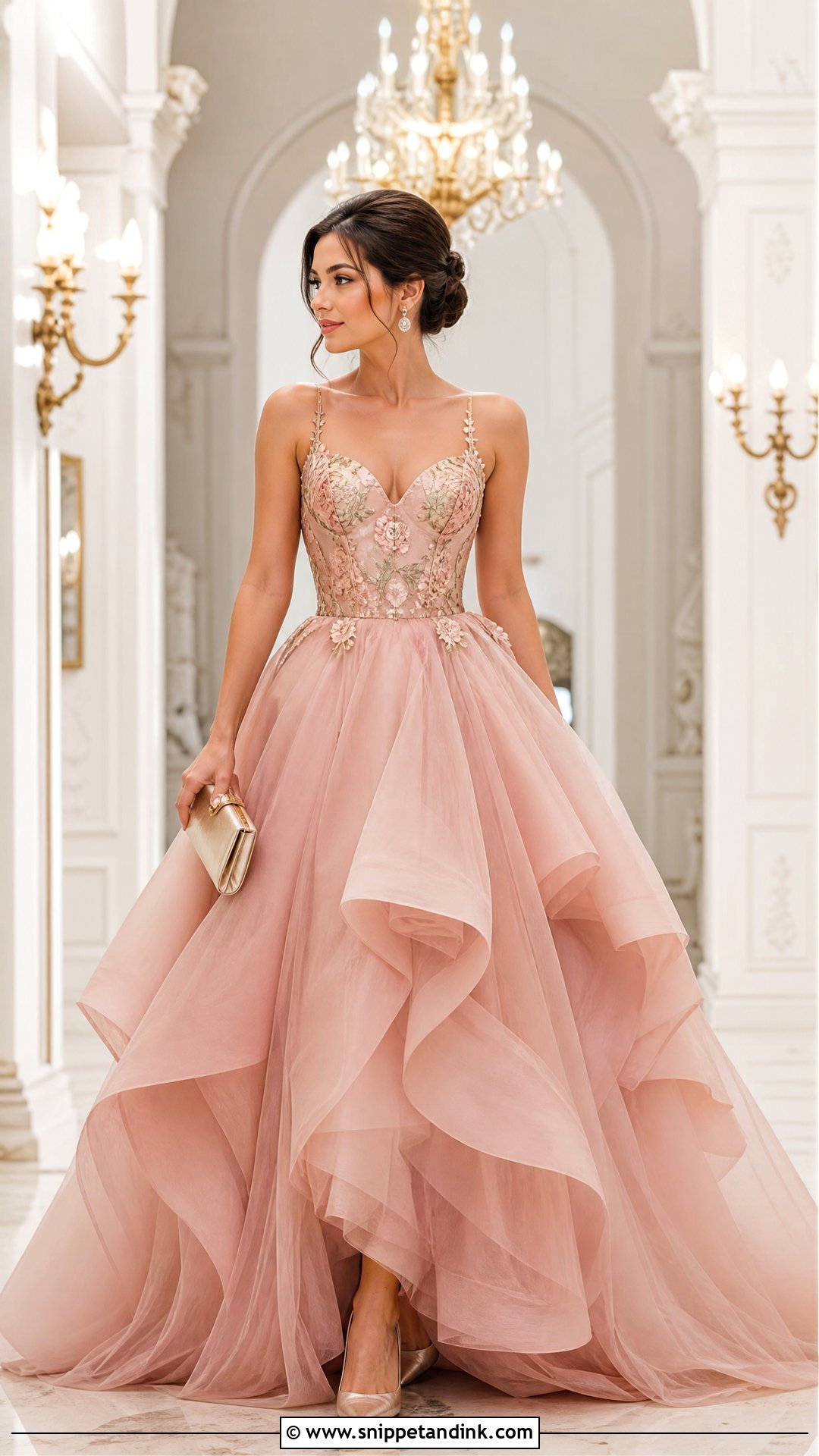 Blush Rose Princess Ball Gown - Snippet and Ink - 20 Rose Princess Dress Ideas