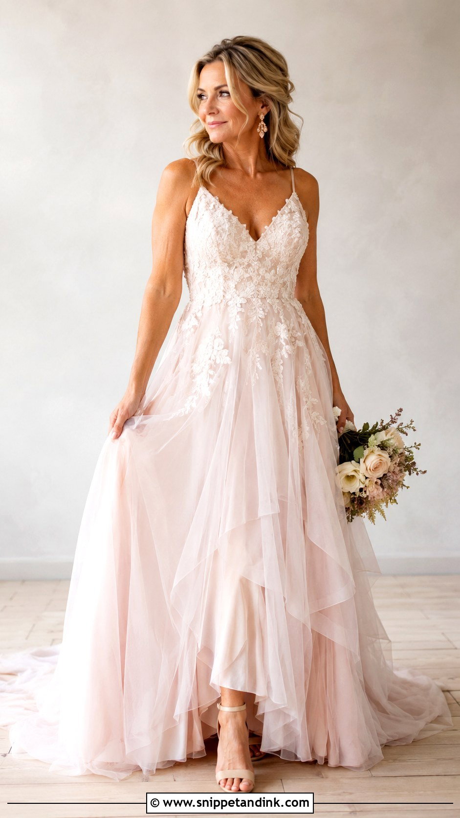 Blush Second Marriage Wedding Dress - Snippet and Ink - 25 Second Marriage Wedding Dress Ideas