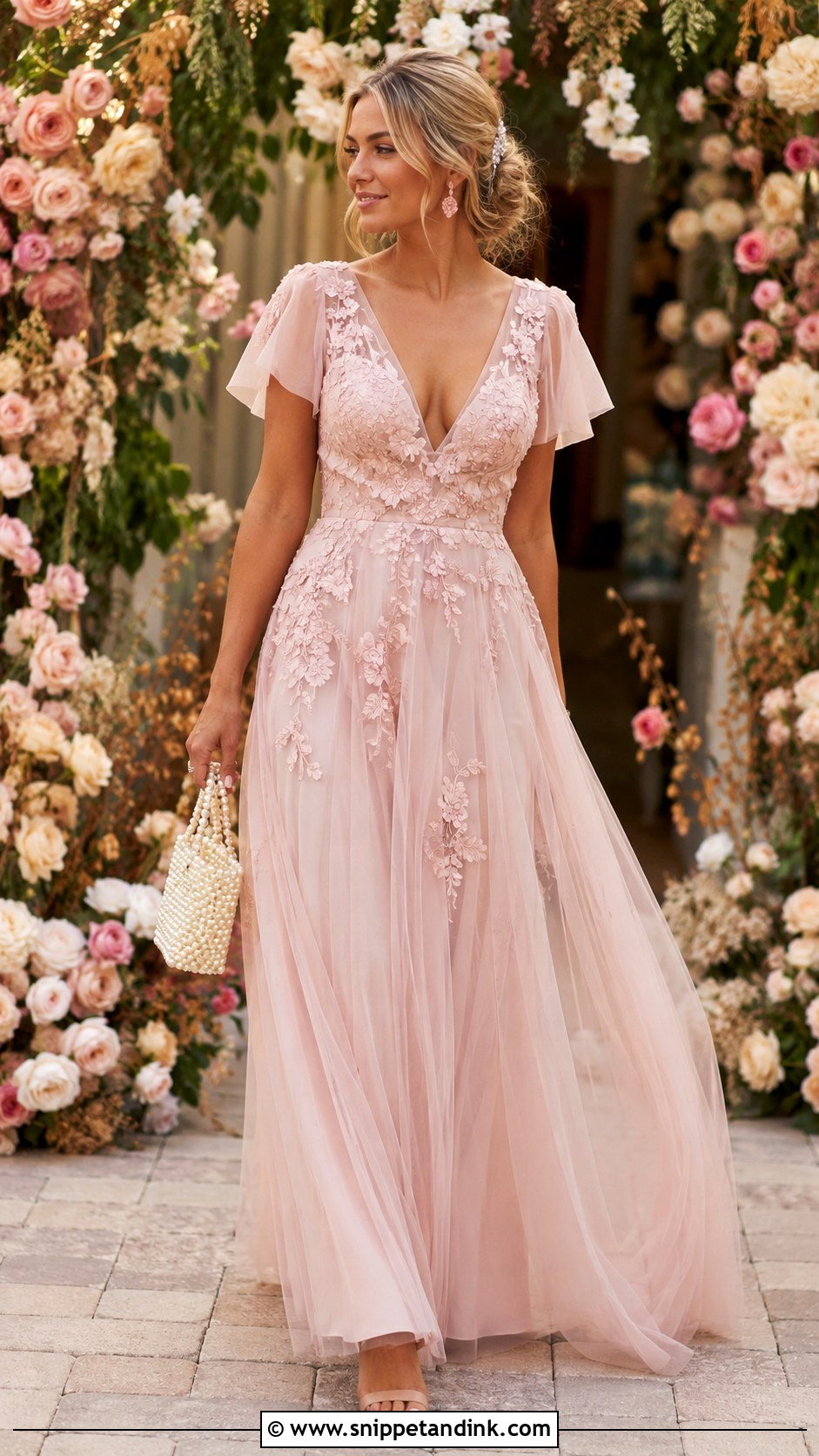 Blush Second Wedding Dress - Snippet and Ink - 20 2nd Wedding Dresses