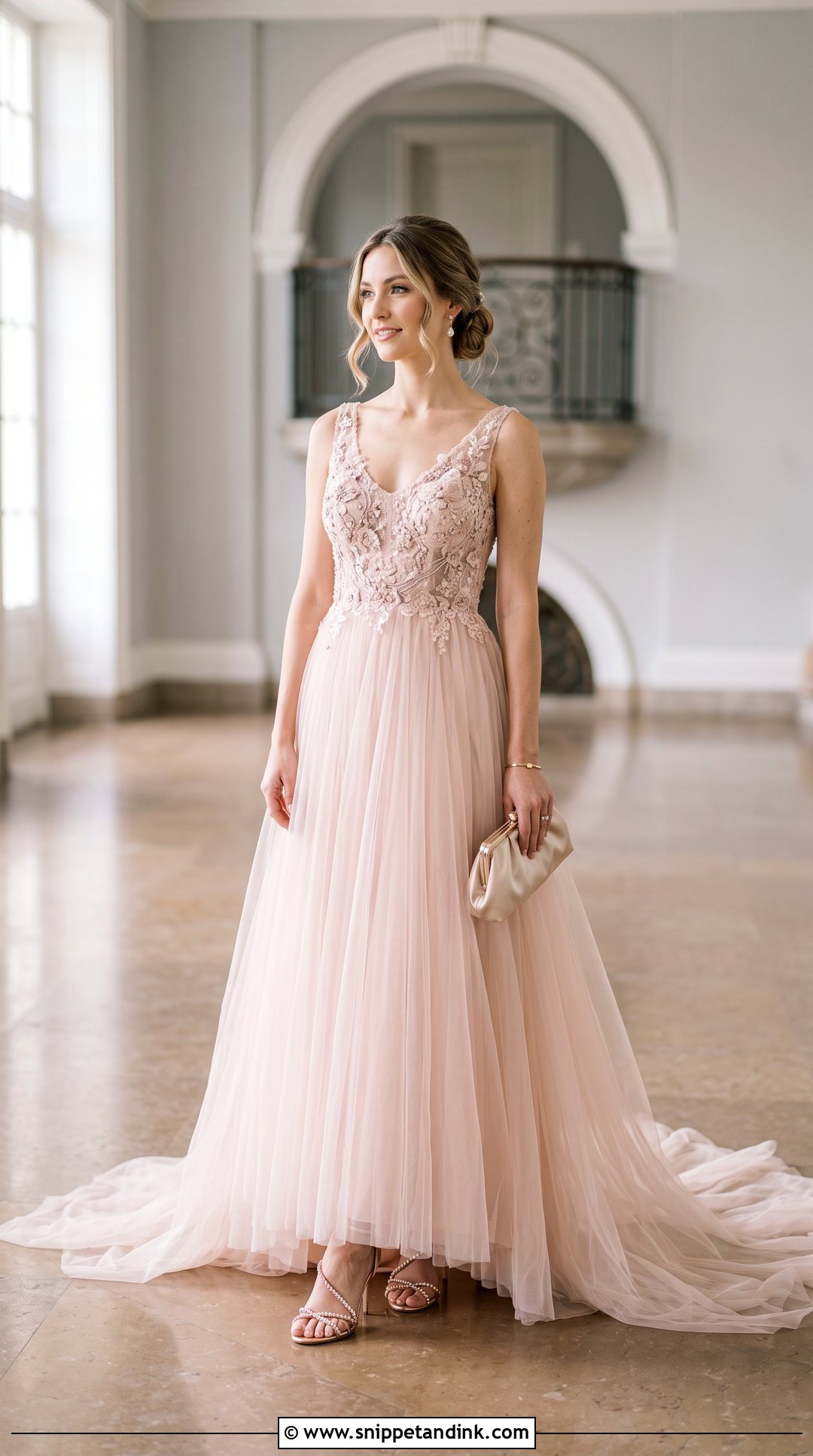 Blush Tulle Tail Dress - Snippet and Ink - 20 Tail Dresses Gowns