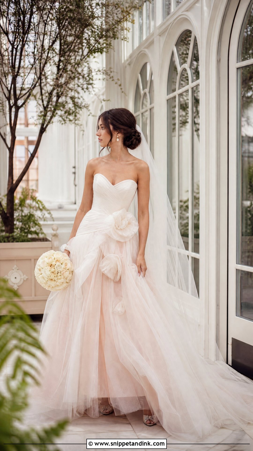 Blush Vera Wang Ball Gown - Snippet and Ink - 20 Vera Wang Wedding Dress Ball Gown Ideas