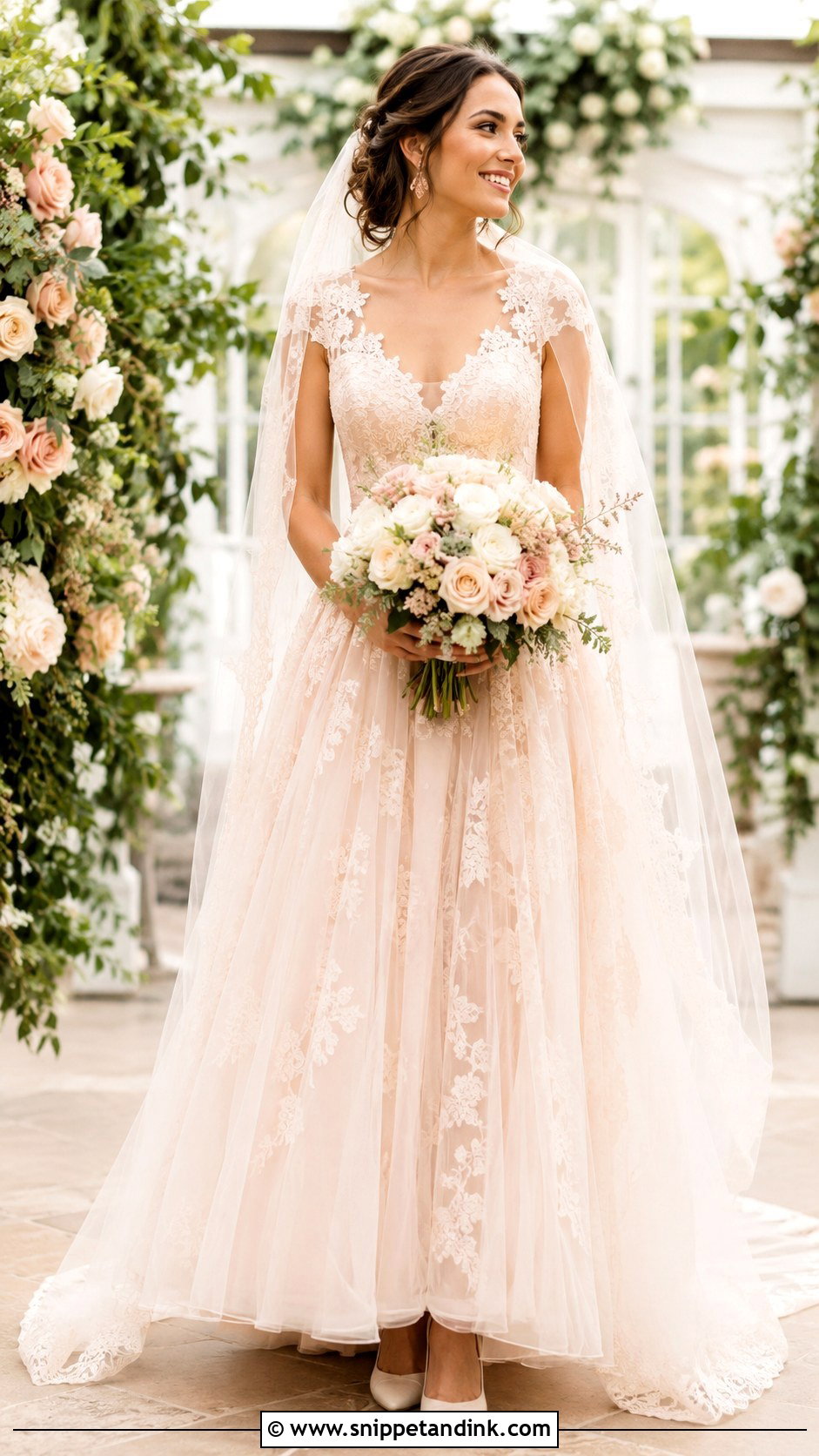 Blush Vintage Old Wedding Dress - Snippet and Ink - 25 Old Wedding Dresses