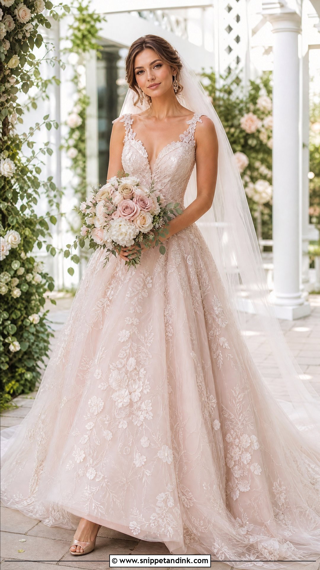 Blush Wedding Couture Gown - Snippet and Ink - 20 Wedding Couture Ideas