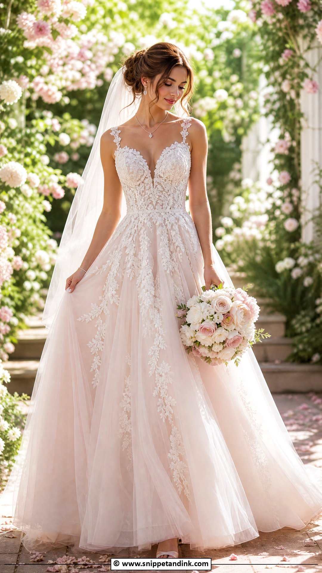 Blush Wedding Dress - Snippet and Ink - 35 2025 Wedding Dresses