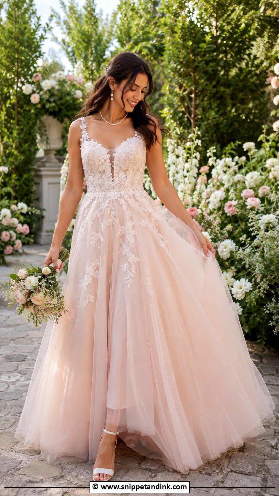Blush Wedding Dress - Snippet and Ink - 30 2026 Wedding Dress Ideas