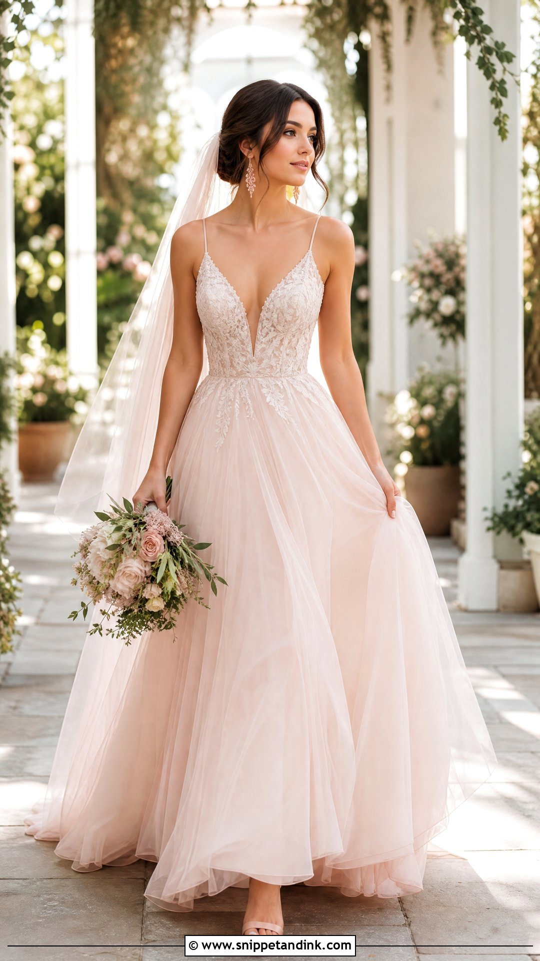 Blush Wedding Dress - Snippet and Ink - 25 New Wedding Dresses