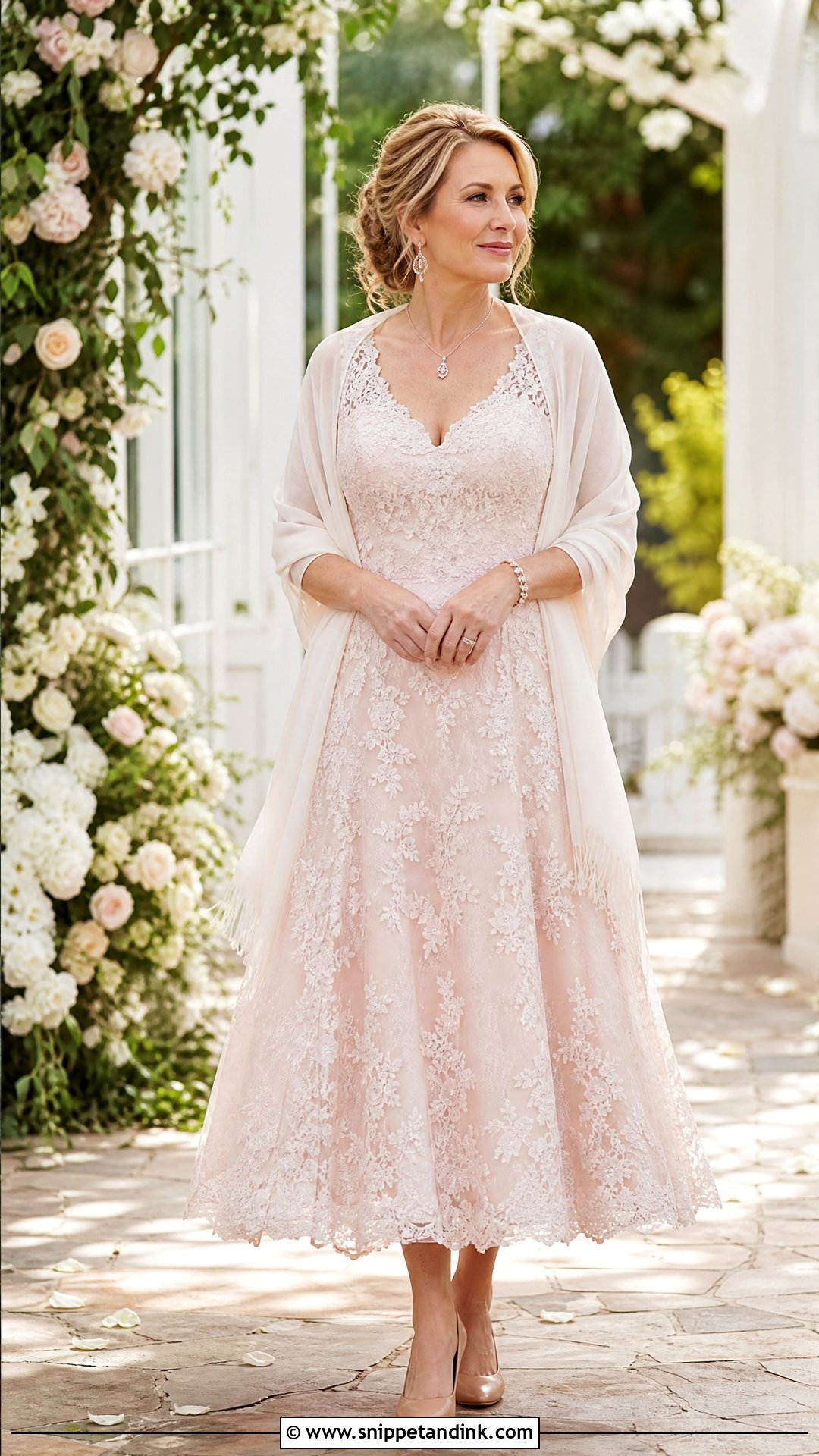Blush Wedding Dress - Snippet and Ink - 25 Over 50 Bride Wedding Dresses
