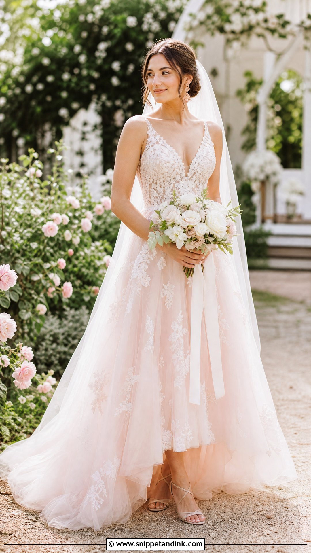 Blush Wedding Dress - Snippet and Ink - 20 Wedding Dress 2025 Bride Ideas
