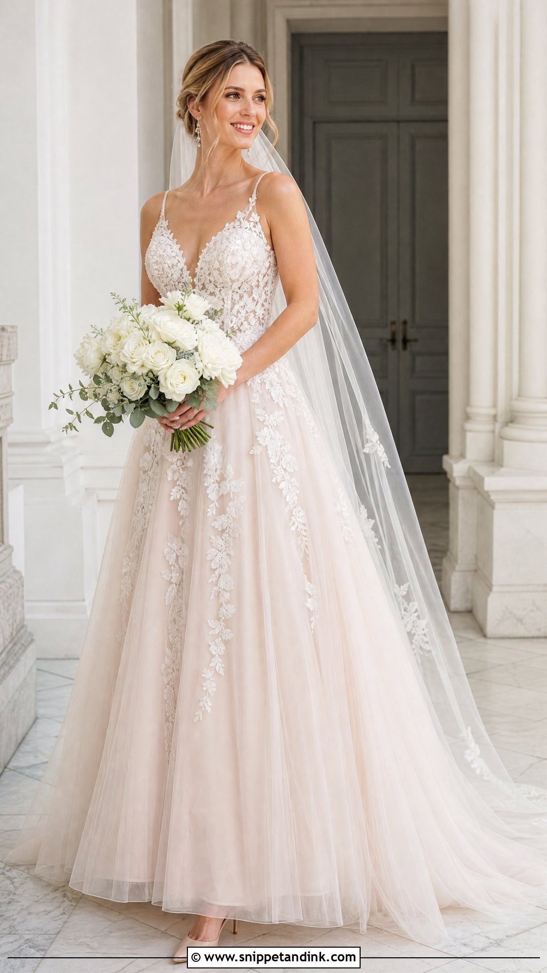 Blush Wedding Dress - Snippet and Ink - 20 Womens Wedding Dresses
