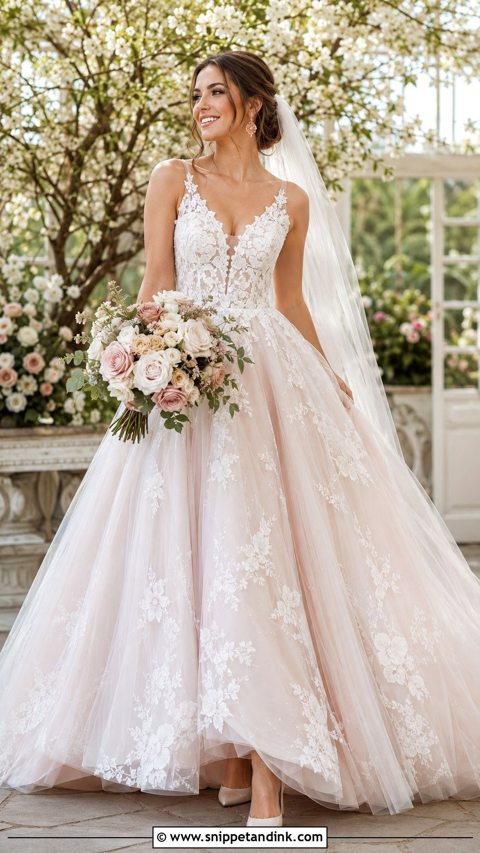 Blush Wedding Dress Ballgown - Snippet and Ink - 20 Elegant Wedding Dress Ballgown Ideas