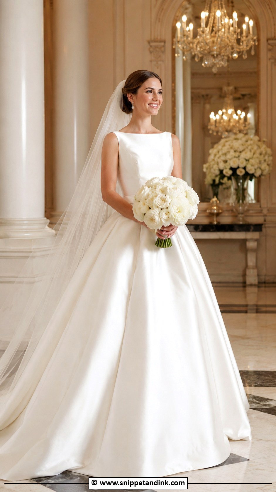 Boat Neck Ball Gown Wedding Dress - Snippet and Ink - 30 Boat Neck Wedding Dress Ideas