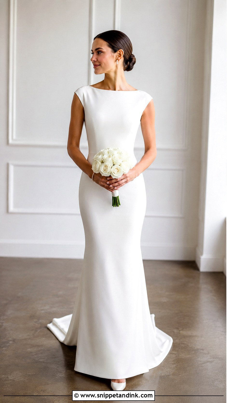 Boat Neck Bride Look - Snippet and Ink - 25 Timeless Bride Ideas
