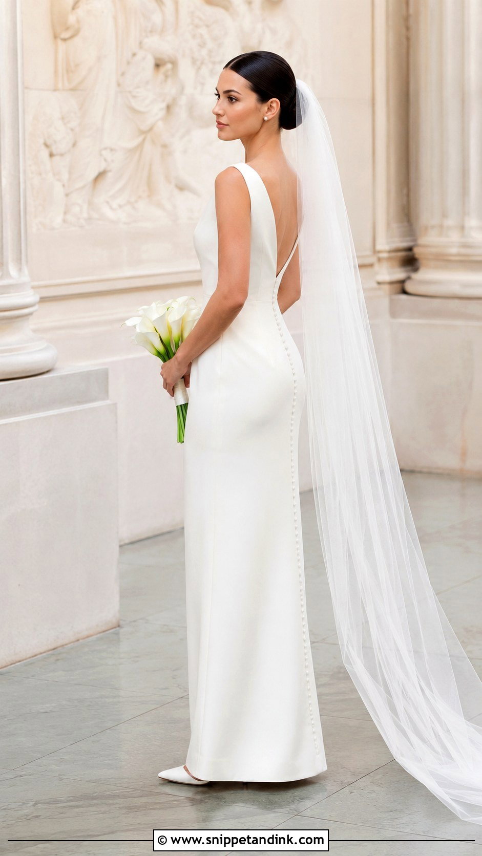 Boat Neck Column Wedding Dress - Snippet and Ink - 20 Simple Elegant Wedding Dress Classy Chic Ideas