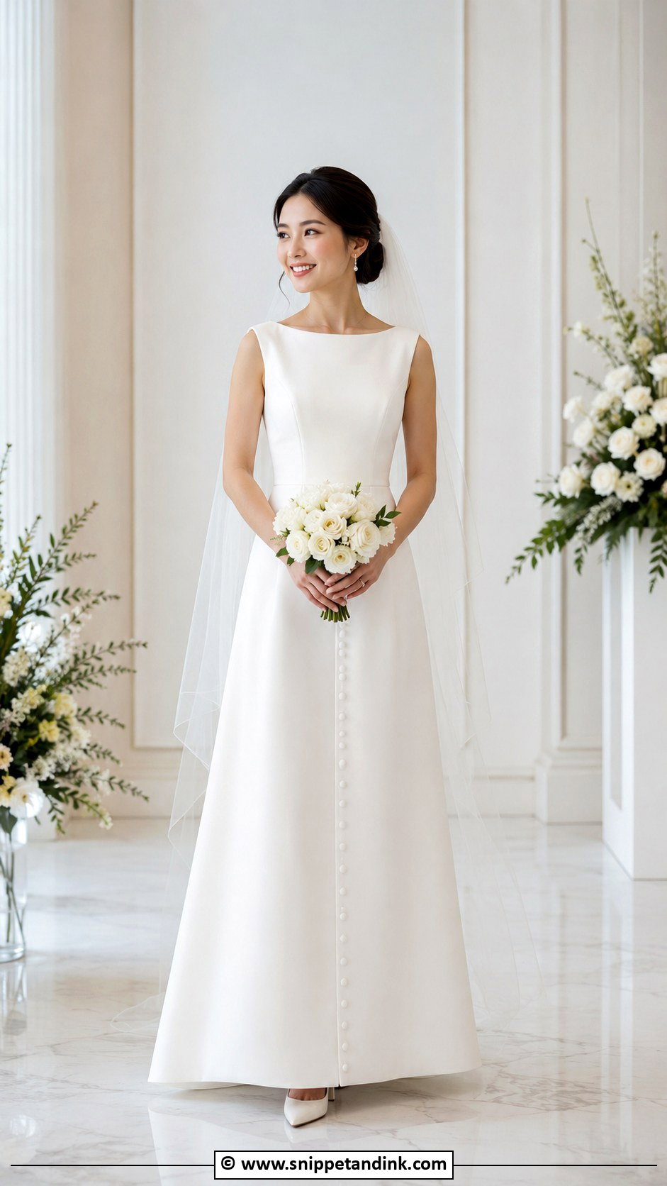 Boat Neck Petite Wedding Dress - Snippet and Ink - 30 Boat Neck Wedding Dress Ideas