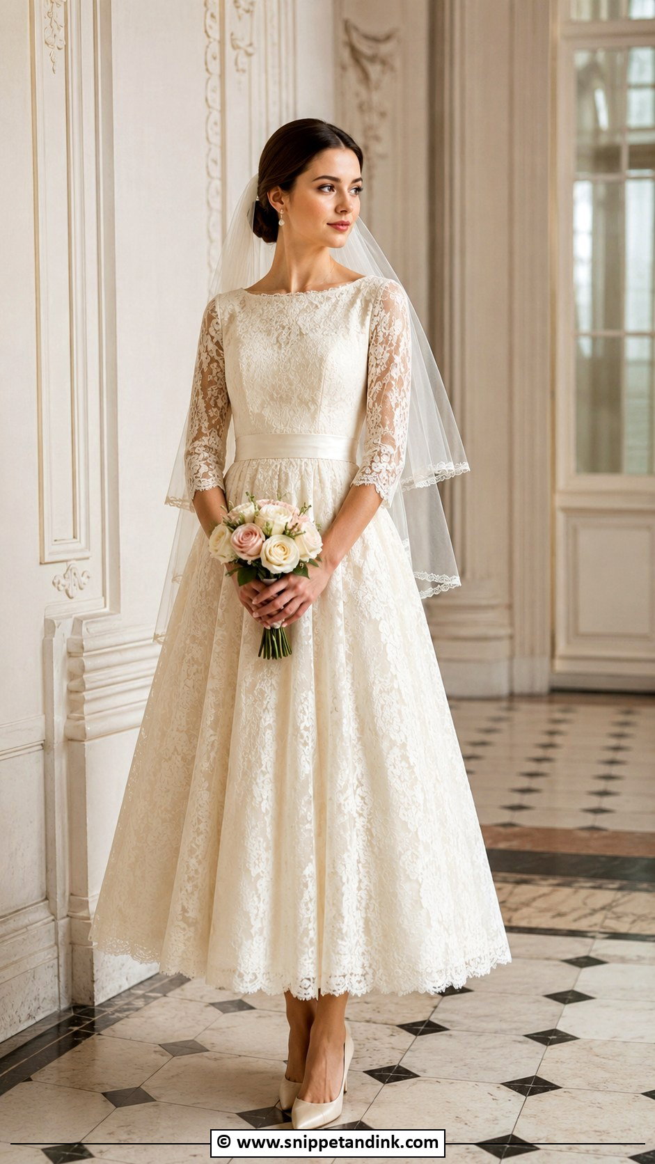 Boat Neck Vintage Wedding Dress - Snippet and Ink - 30 Boat Neck Wedding Dress Ideas