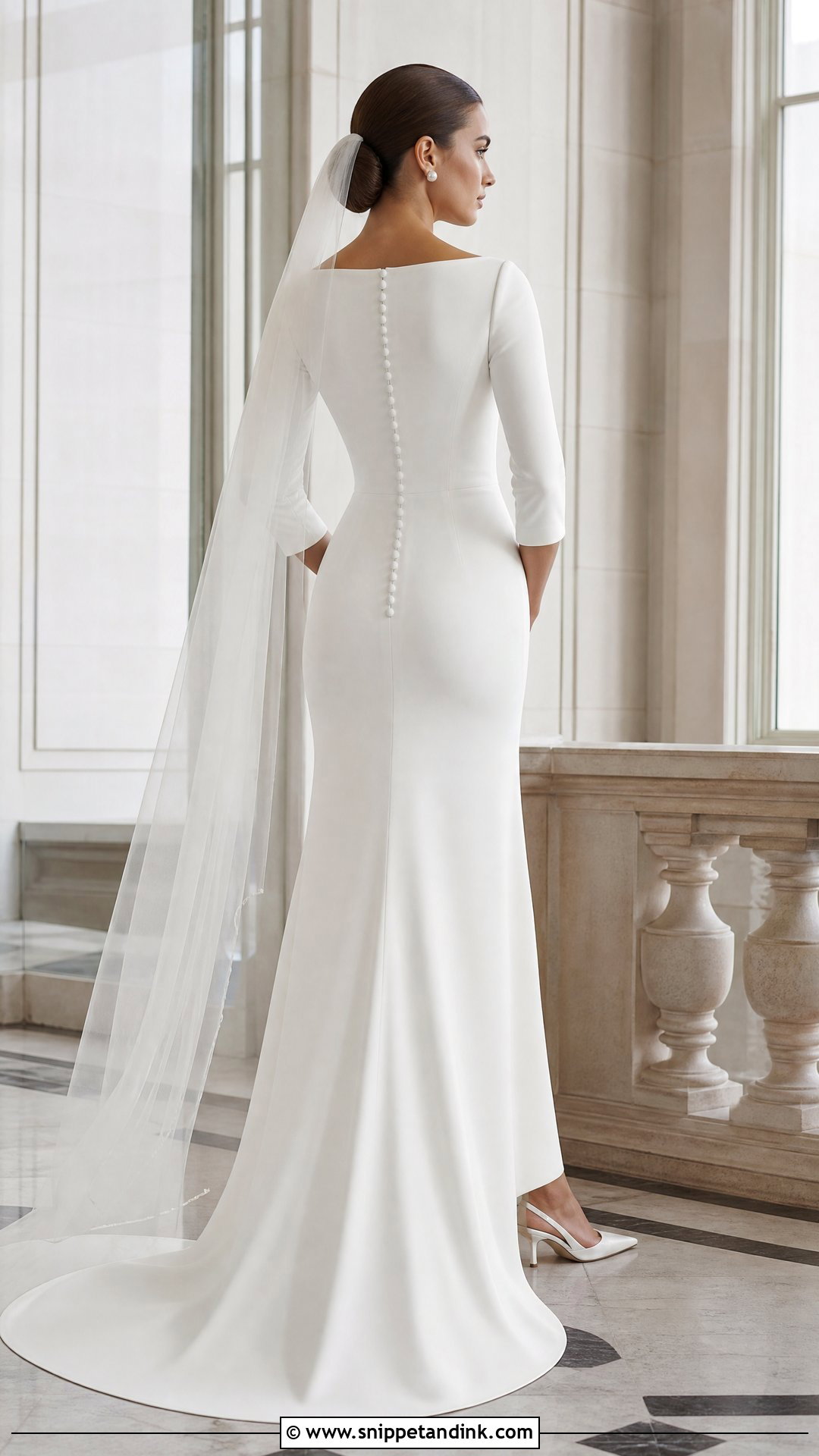 Boat Neck Wedding Dress - Snippet and Ink - 20 Uk Wedding Dress Ideas