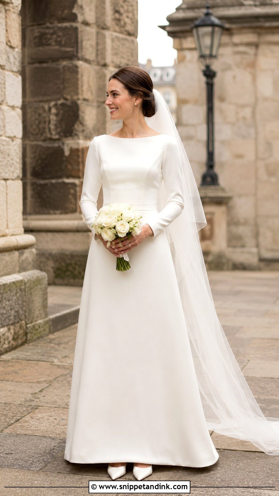 Boat Neck Wedding Dress - Snippet and Ink - 20 Classy Wedding Dress Inspiration Ideas