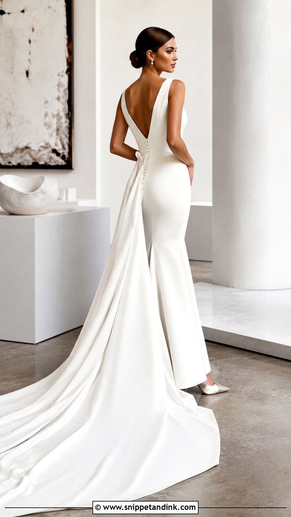 Boatneck Long Sleeve Wedding Gown - Snippet and Ink - 20 Boatneck Wedding Gown Ideas