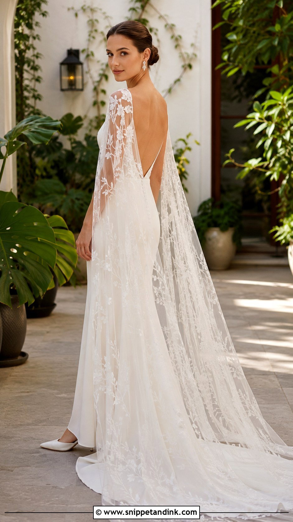 Boheme Wedding Dress With Cape - Snippet and Ink - 20 Weeding Dress Boheme Ideas