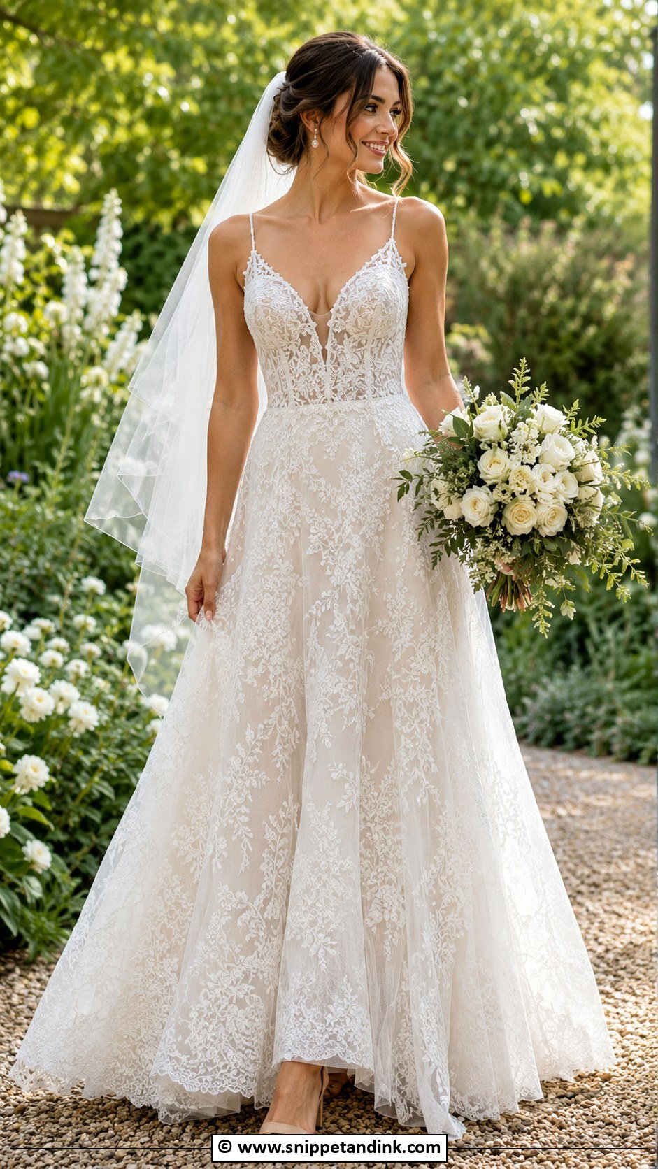 Bohemian Lace Wedding Dress - Snippet and Ink - 30 Bohemian Wedding Dress Ideas