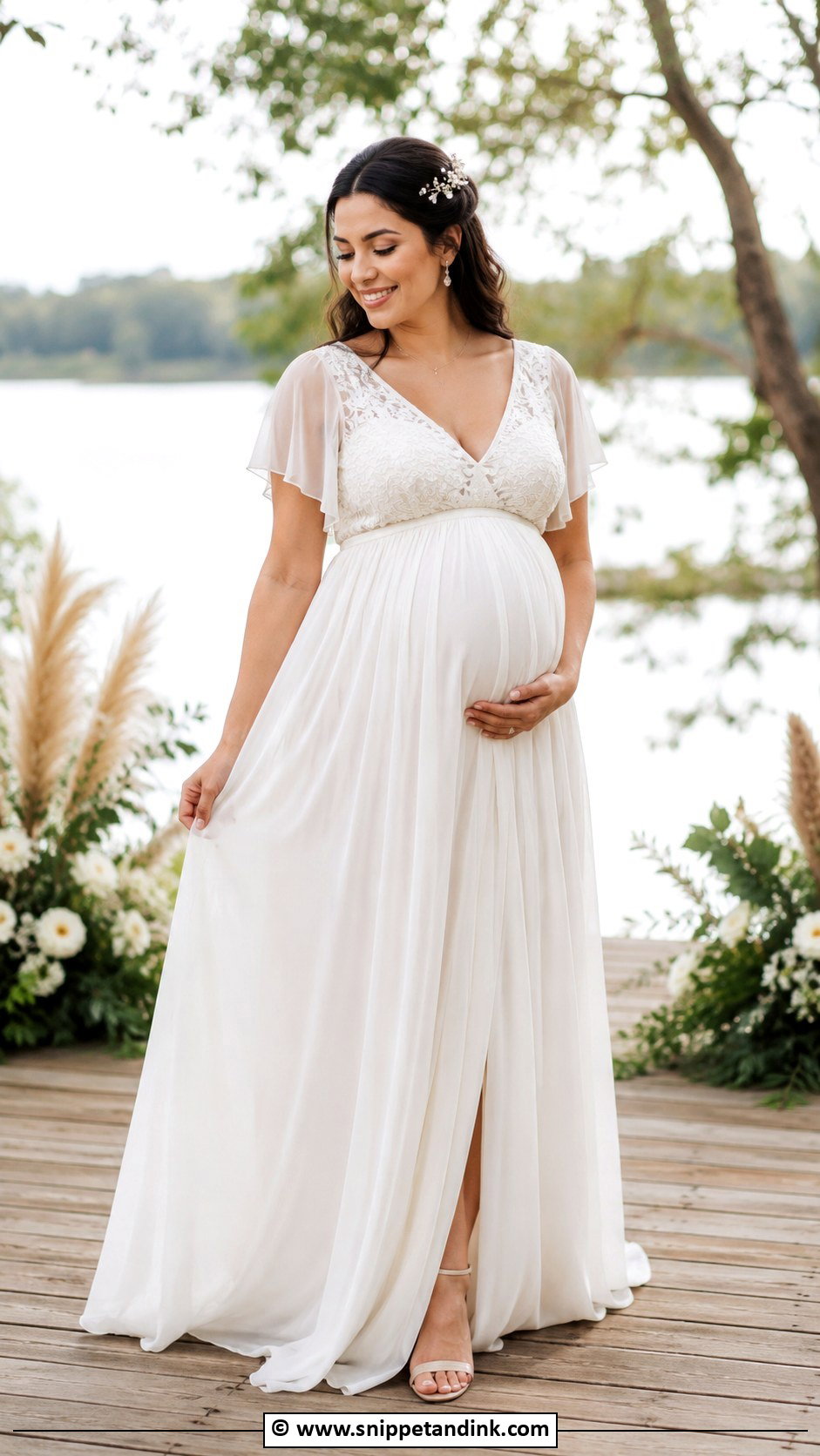 Bohemian Maternity Wedding Dress - Snippet and Ink - 30 Bohemian Wedding Dress Ideas