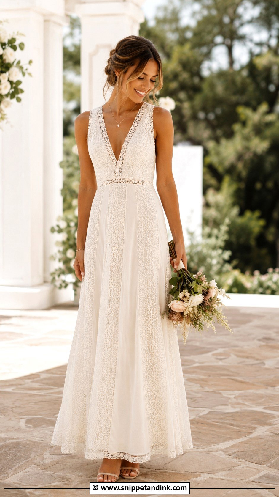 Bohemian Petite Wedding Dress - Snippet and Ink - 30 Bohemian Wedding Dress Ideas