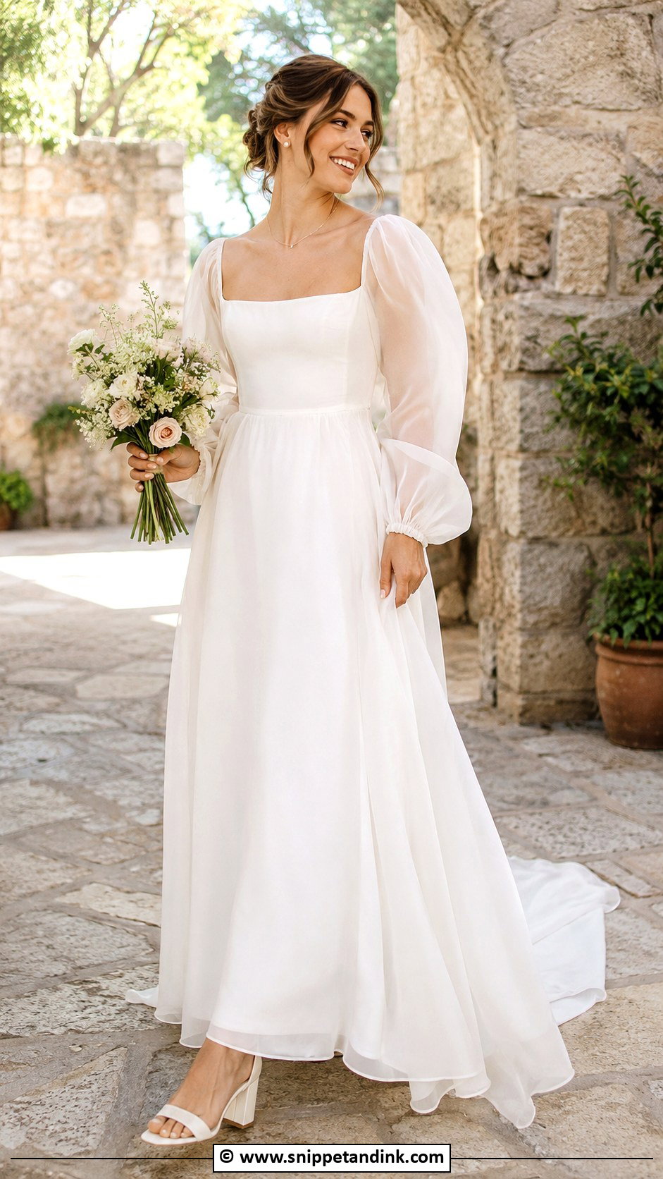 Bohemian Satin Wedding Dress - Snippet and Ink - 30 Bohemian Wedding Dress Ideas