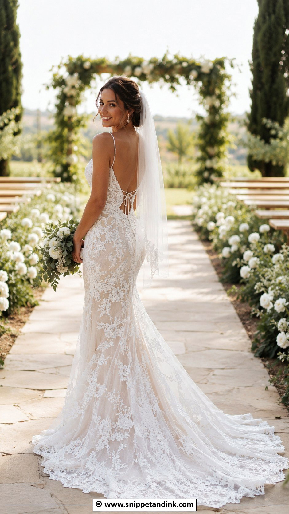 Bohemian Wedding Dress With Train - Snippet and Ink - 25 Bohemian Wedding Dresses