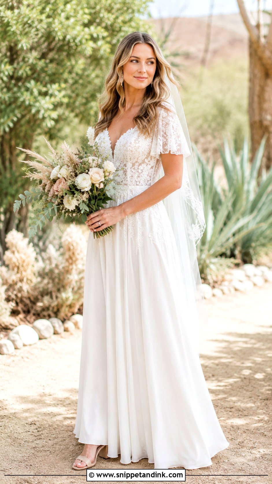 Boho A Line Wedding Dress - Snippet and Ink - 30 Wedding Dresses a Line