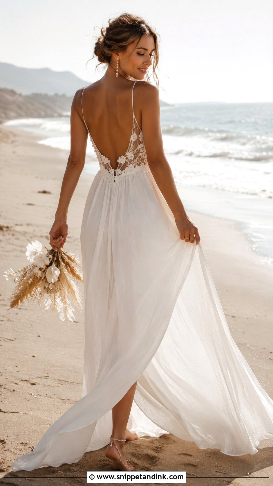 Boho Beach Wedding Dress - Snippet and Ink - 25 Boho Bride Dress Ideas