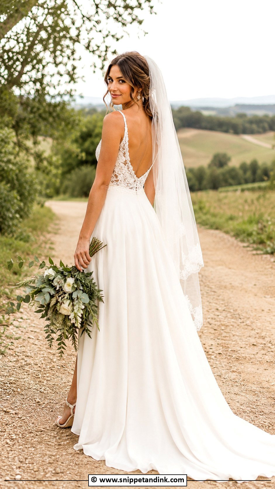Boho Bridal Dress With A Line Skirt - Snippet and Ink - 30 Boho Bridal Dress Ideas