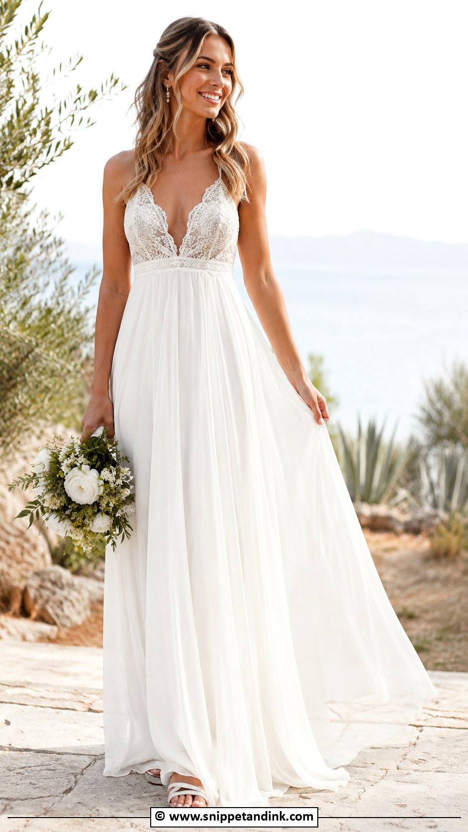 Boho Bridal Dress With Empire Waist - Snippet and Ink - 30 Boho Bridal Dress Ideas