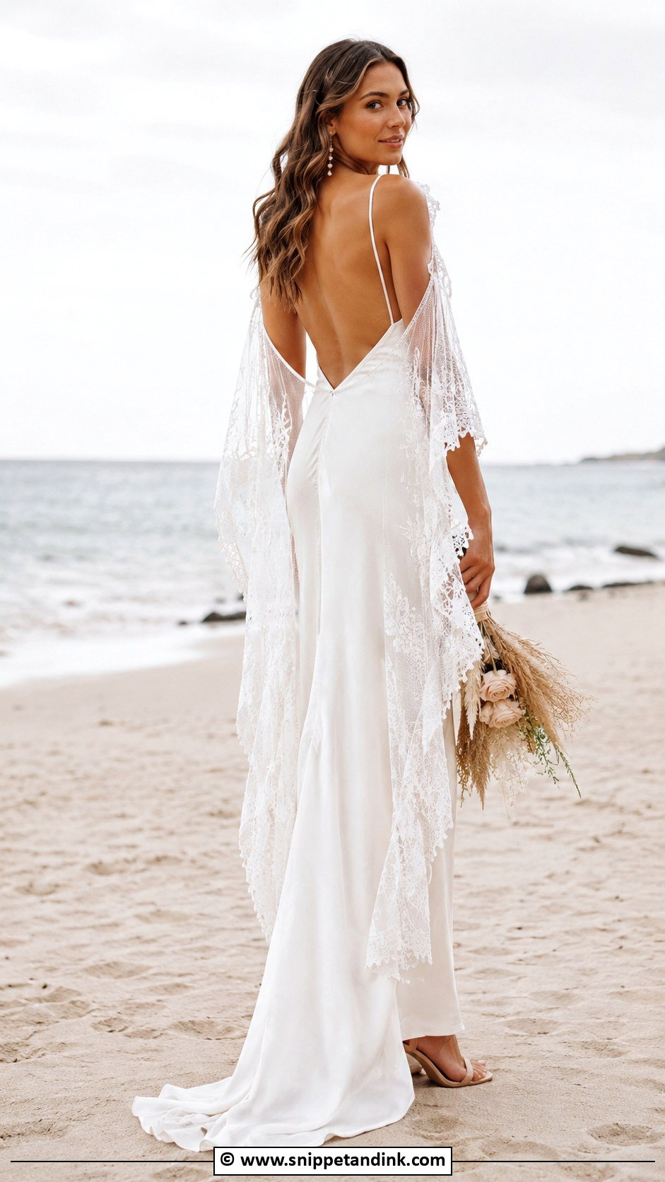 Boho Bridal Dress With Slip Dress Shape - Snippet and Ink - 30 Boho Bridal Dress Ideas