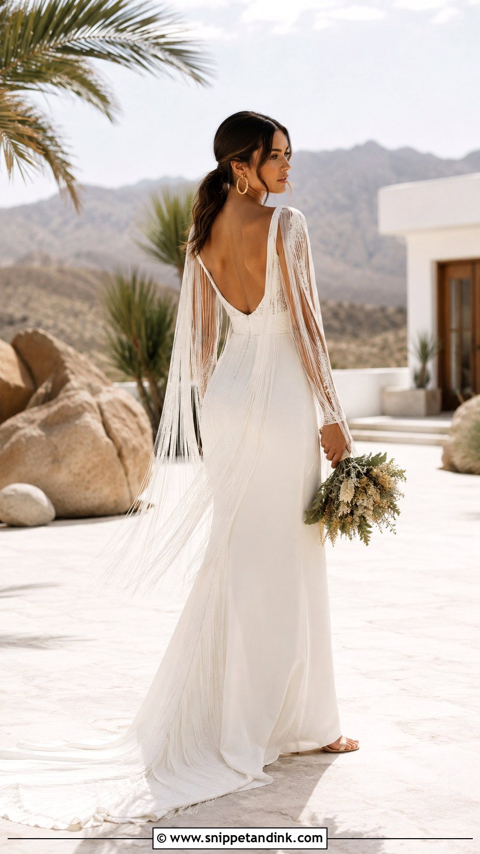 Boho Bridal Gown With Fringe - Snippet and Ink - 20 Boho Bridal Gowns