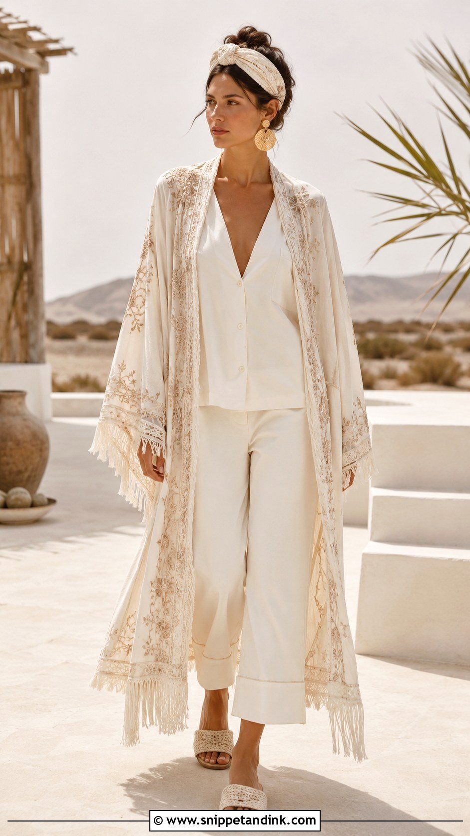 Boho Bridal Kimono Outfit - Snippet and Ink - 20 Bride Kimono Ideas