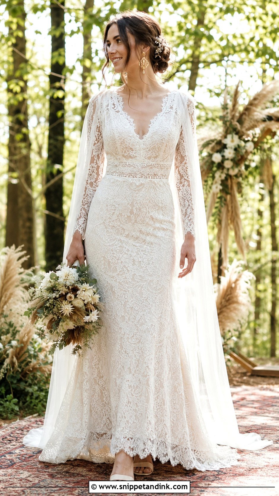 Boho Bride Lace Dress - Snippet and Ink - 20 Bride Fashion Ideas