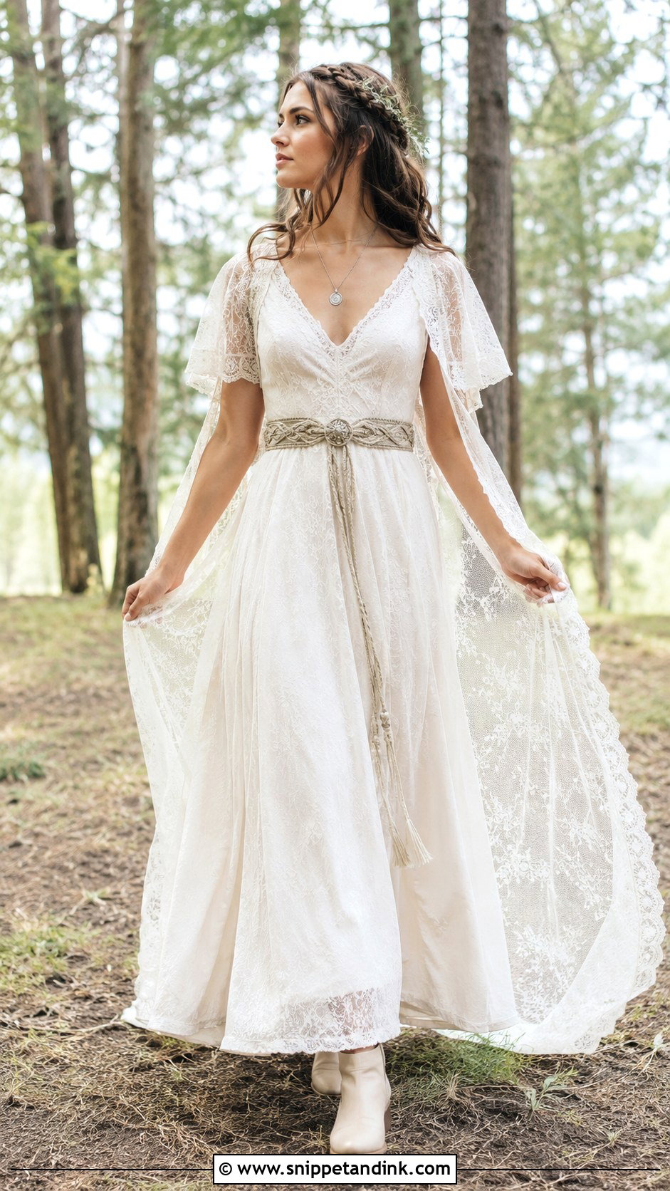 Boho Celtic Wedding Dress - Snippet and Ink - 20 Celtic Wedding Dresses