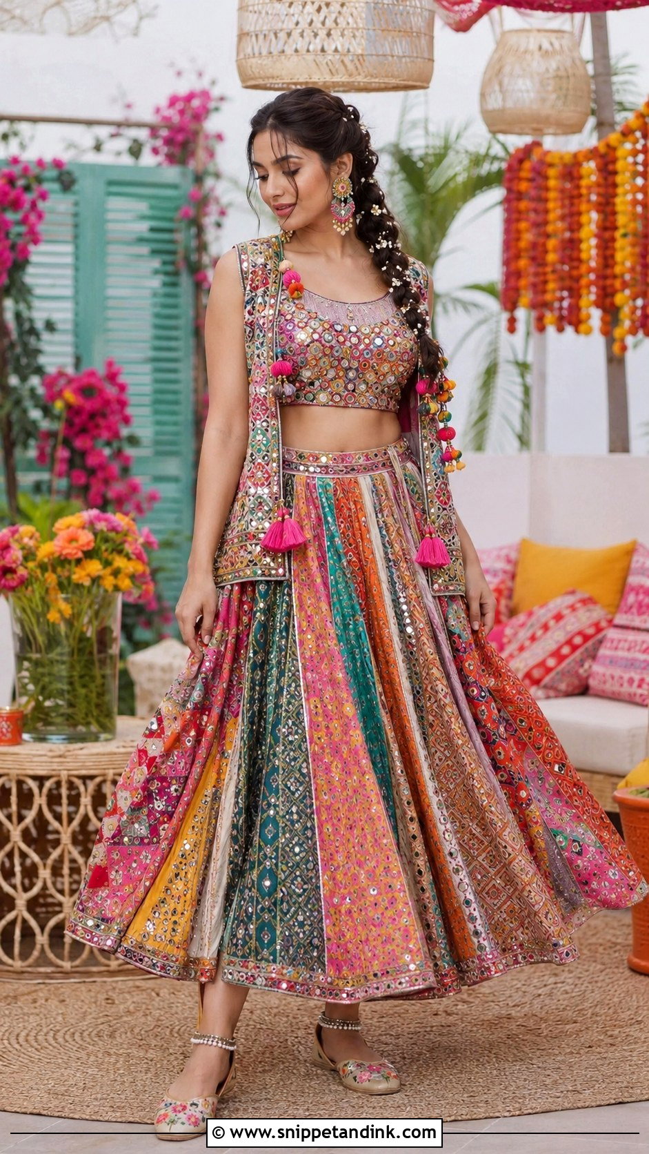 Boho Co Ord Mehendi Outfit - Snippet and Ink - 20 Mehendi Ceremony Outfits Brides