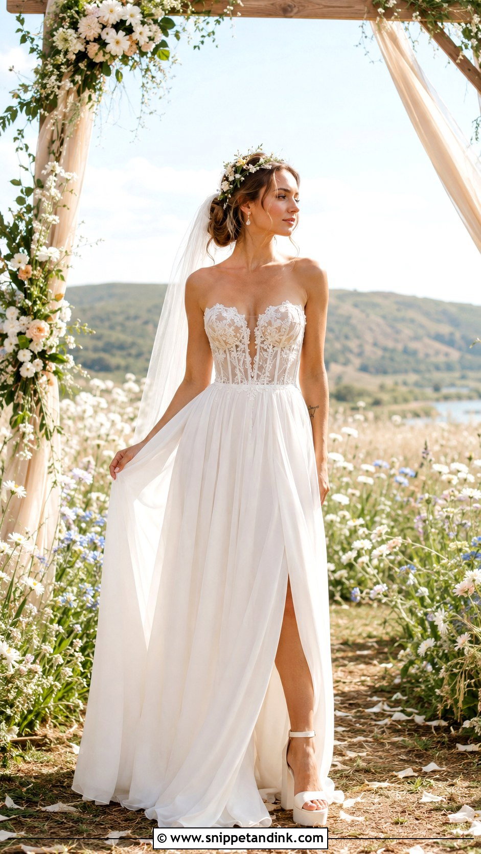 Boho Corset Wedding Dress - Snippet and Ink - 20 Bohem Gelinlik Wedding Ideas