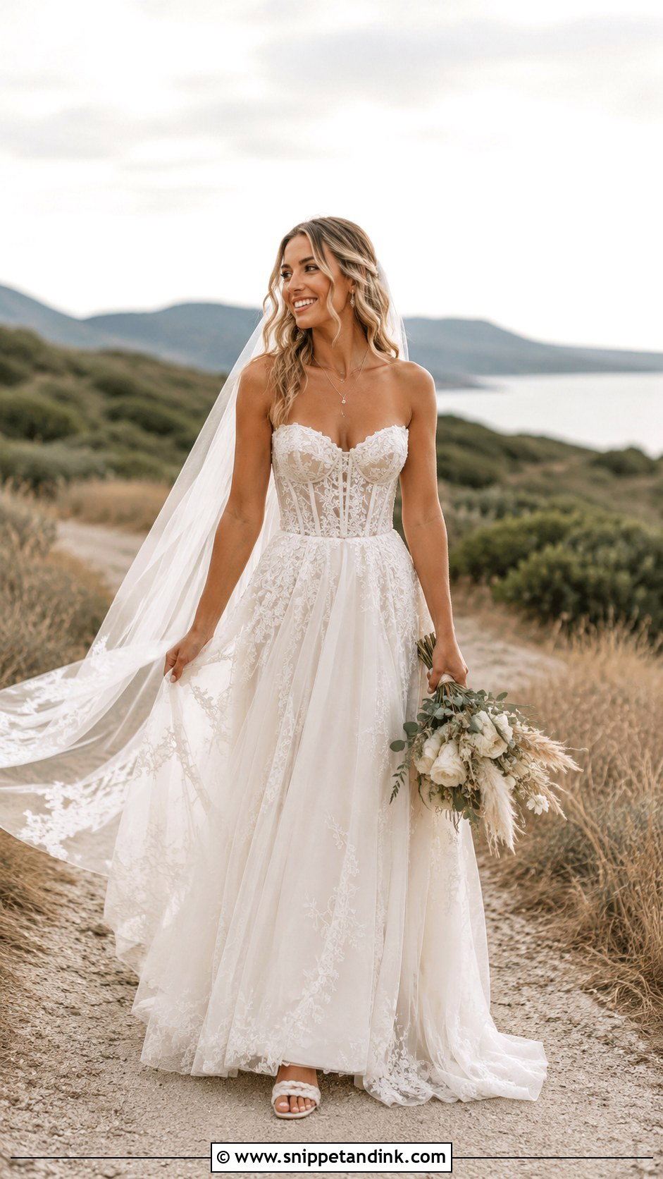 Boho Corset Wedding Gown - Snippet and Ink - 25 Corset Wedding Gown Ideas