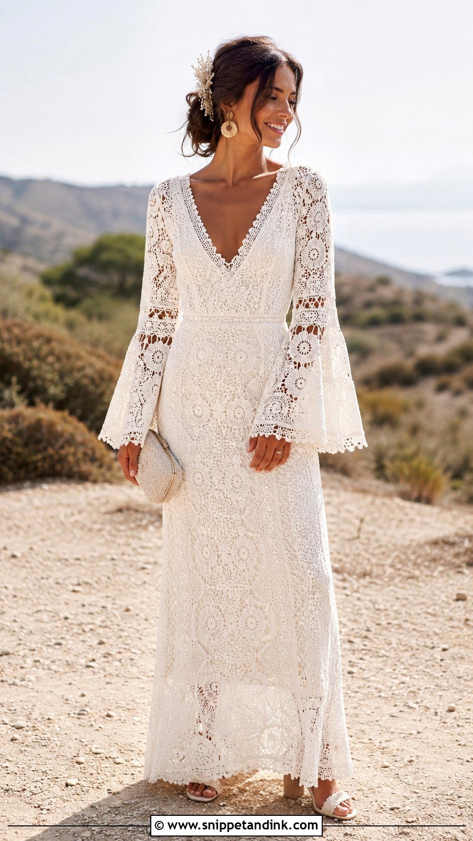 Boho Crochet Bridal Dress - Snippet and Ink - 20 Alternative Bridal Ideas