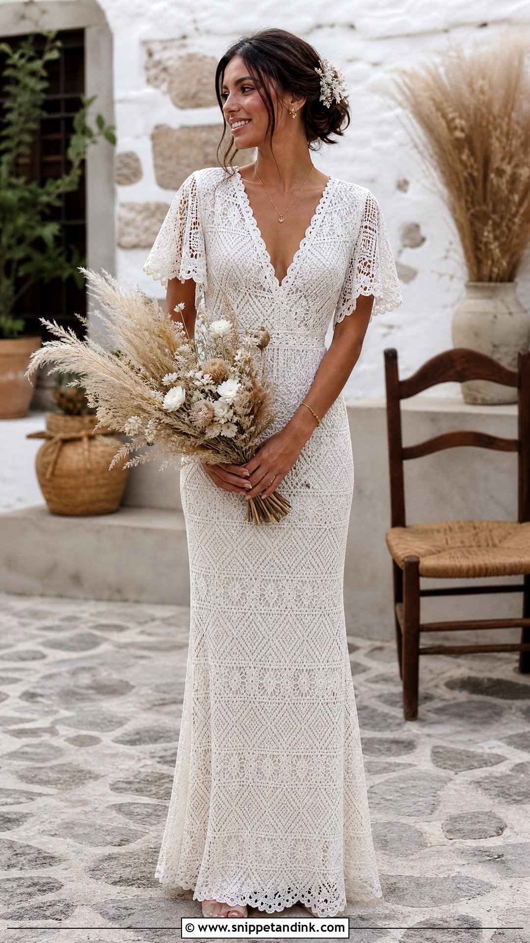 Boho Crochet Lace Wedding Dress - Snippet and Ink - 20 Wedding Dress Inspiration Boho Ideas