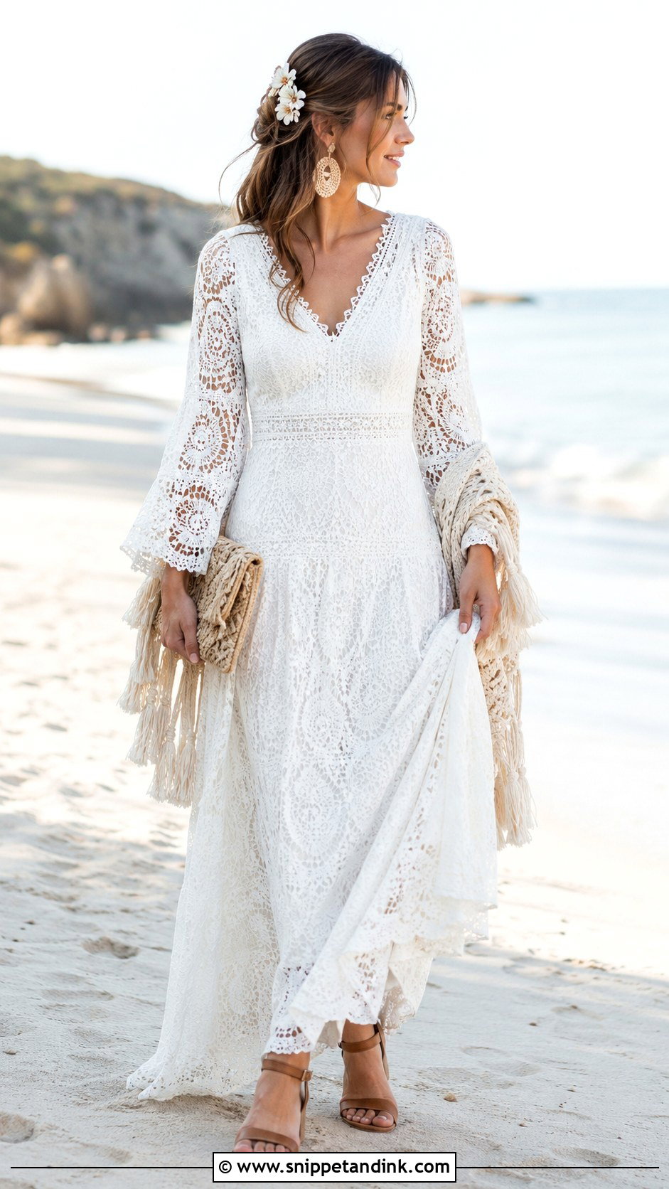 Boho Crochet Wedding Dress - Snippet and Ink - 20 Alternative Bride Dress Ideas